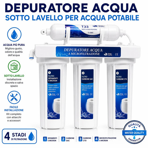 Depuratore acqua sotto - sotto, lavello