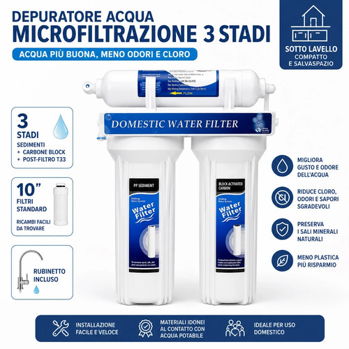 Depuratore acqua sotto lavello - sotto,