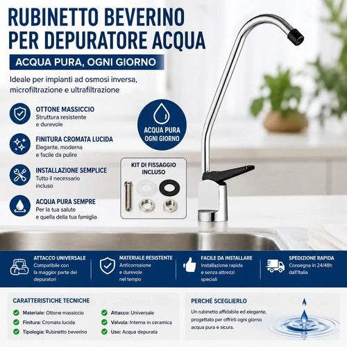 Rubinetto beverino depuratore - beverino,