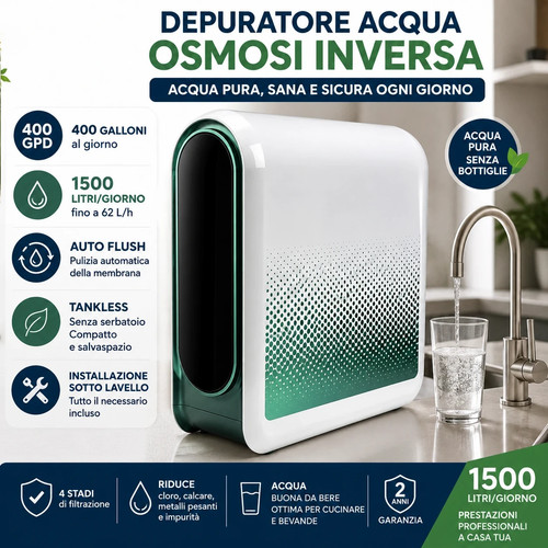 Depuratore acqua casa osmosi